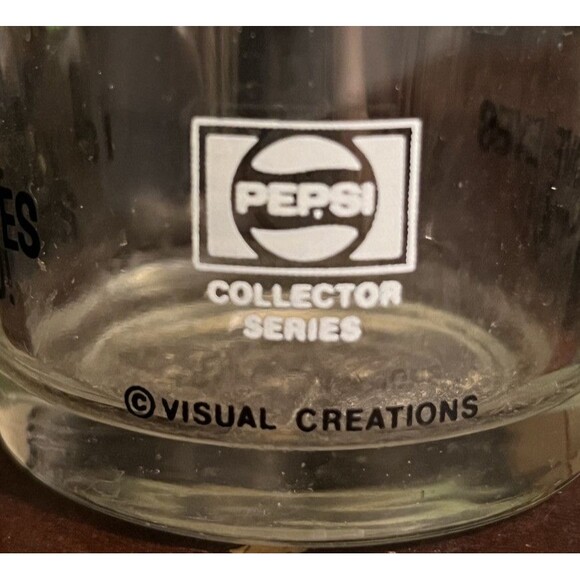 Pepsi Collector Glass Green Owl‎ Visual Creations Szeghy Vintage 70s Rare - Picture 7 of 7